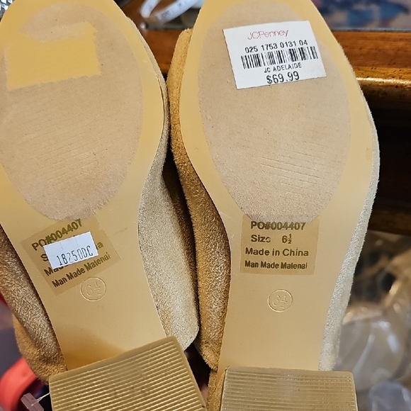 Journee Collection Tan Suede Mules - Picture 8 of 8